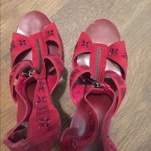 micheal kors red heels